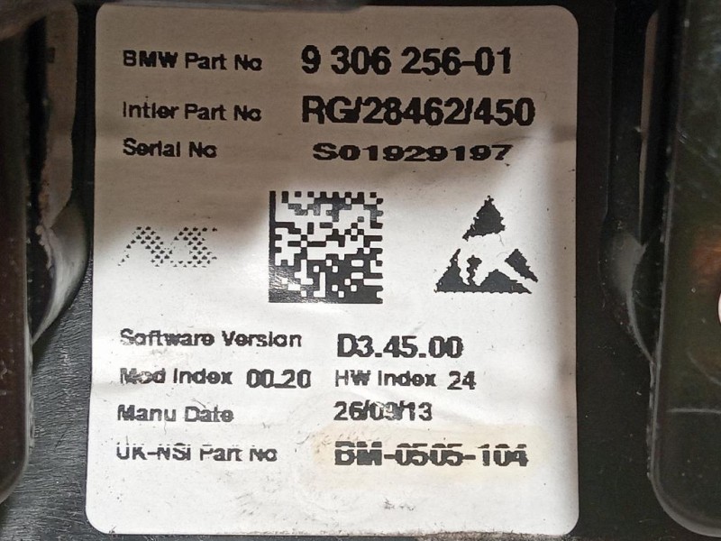 Quadro Strumenti 9306256-01 Mini MINI Cooper R56 2007