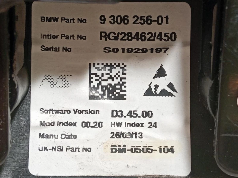 Quadro Strumenti 9306256-01 Mini MINI Cooper R56 2007