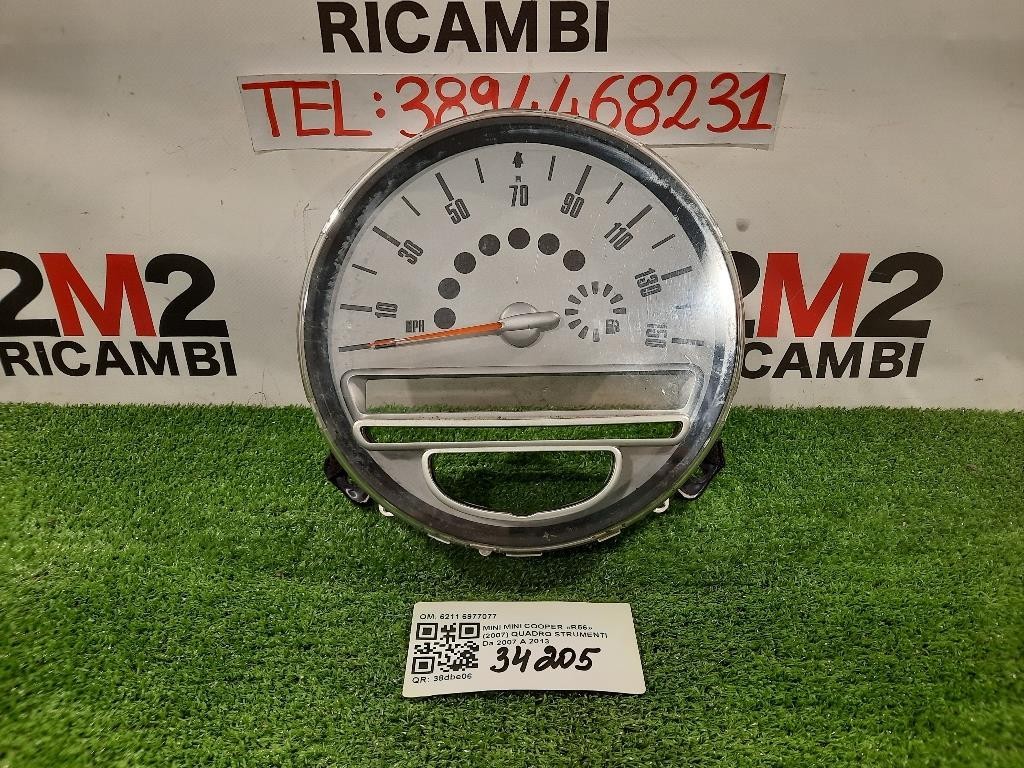 Quadro Strumenti 6211 6977077 Mini MINI Cooper R56 2007
