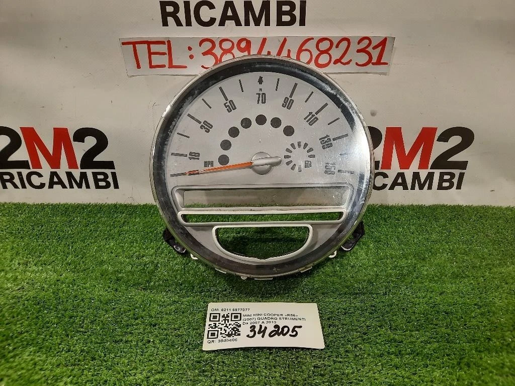Quadro Strumenti 6211 6977077 Mini MINI Cooper R56 2007
