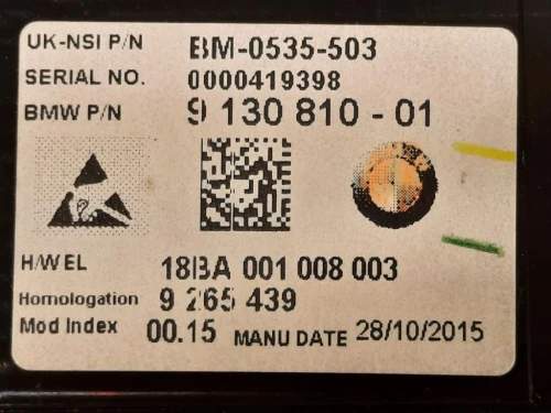 Quadro Strumenti BM-0535-503 Mini MINI ONE F55 2014