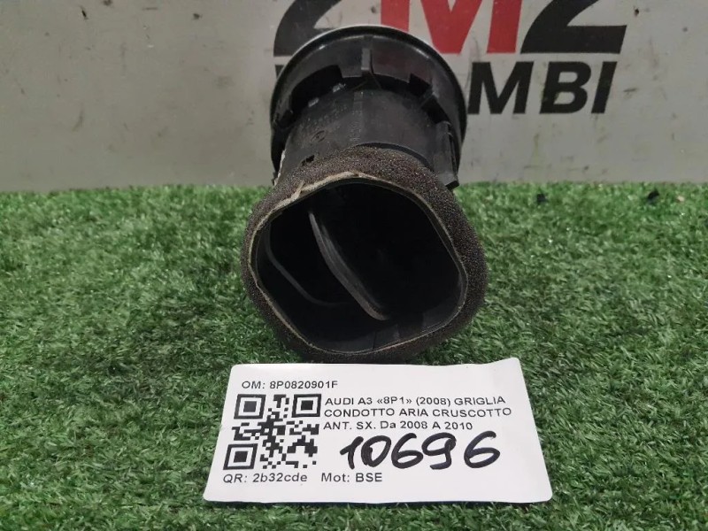 Griglia Condotto ARIA Cruscotto ANT SX 8P0820901F Audi A3 8P1 2008
