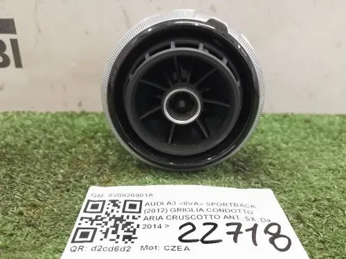 Griglia Condotto ARIA Cruscotto ANT SX 8V0820901A Audi A3 8VA Sportback 2012