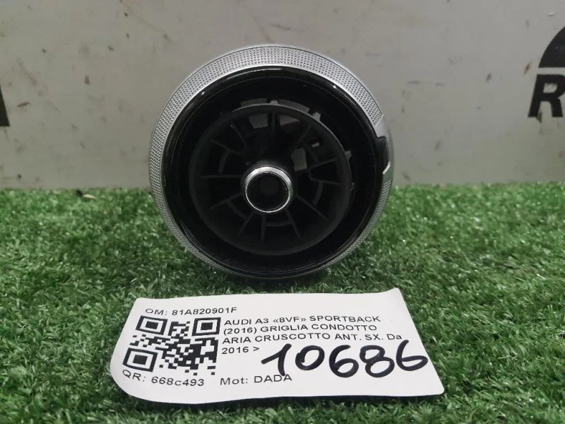 Griglia Condotto ARIA Cruscotto ANT SX 81A820901F Audi A3 8VF Sportback 2016