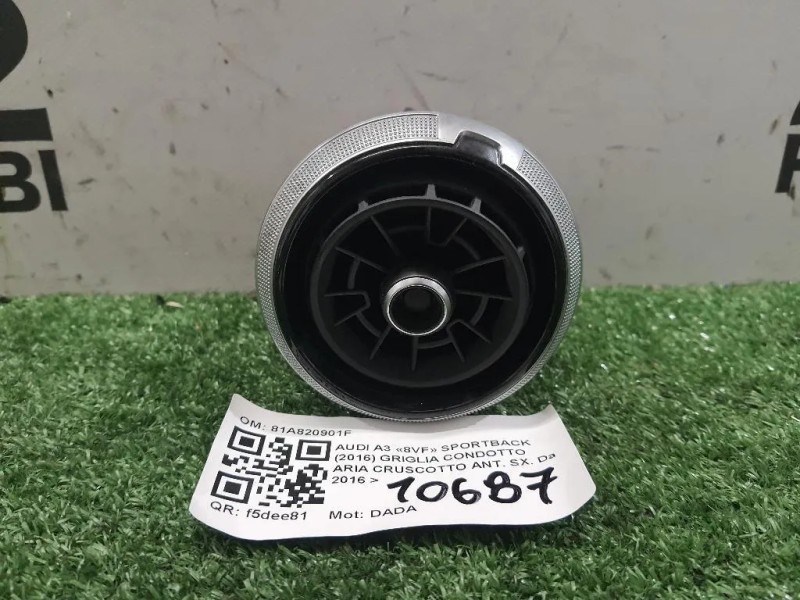 Griglia Condotto ARIA Cruscotto ANT SX 81A820901F Audi A3 8VF Sportback 2016