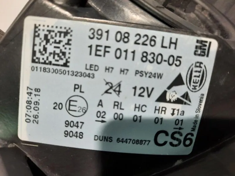 Proiettore ANT SX 39108226 Opel Corsa E 2014