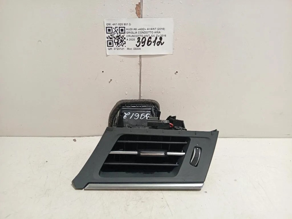 Griglia Condotto ARIA Cruscotto ANT SX 4K1 820 901 D Audi A6 4GD Avant 2016