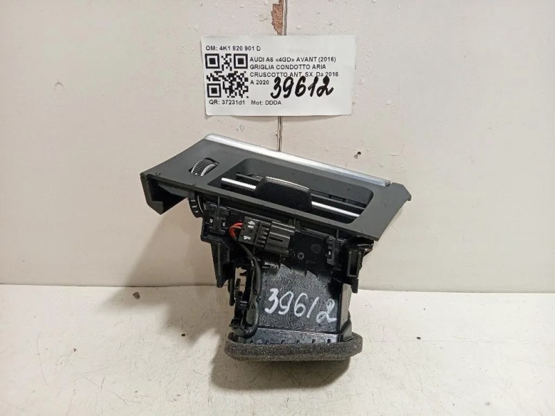 Griglia Condotto ARIA Cruscotto ANT SX 4K1 820 901 D Audi A6 4GD Avant 2016