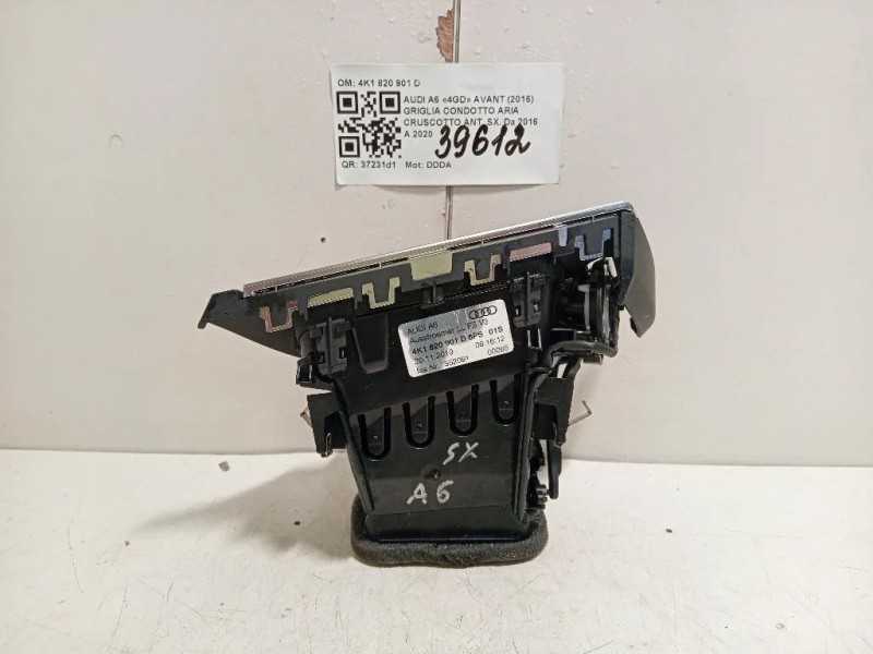 Griglia Condotto ARIA Cruscotto ANT SX 4K1 820 901 D Audi A6 4GD Avant 2016