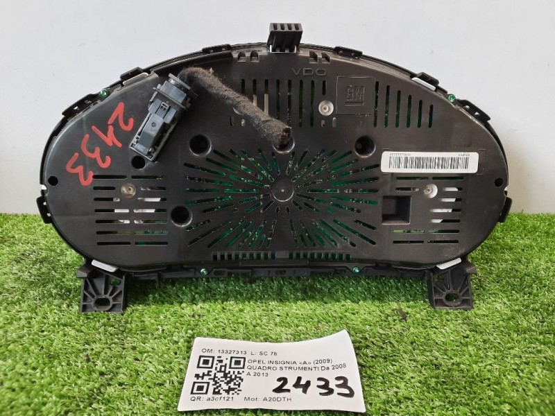 Quadro Strumenti 13327313 Opel Insignia A 2009