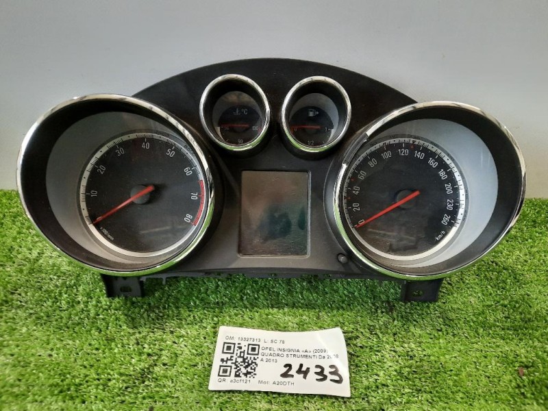 Quadro Strumenti 13327313 Opel Insignia A 2009