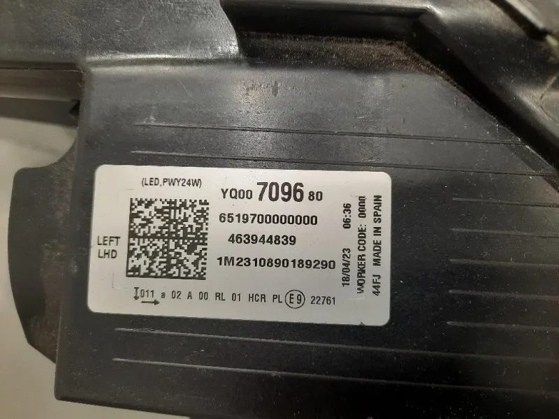 Proiettore ANT SX YQ00709680 Opel Crossland X 2021