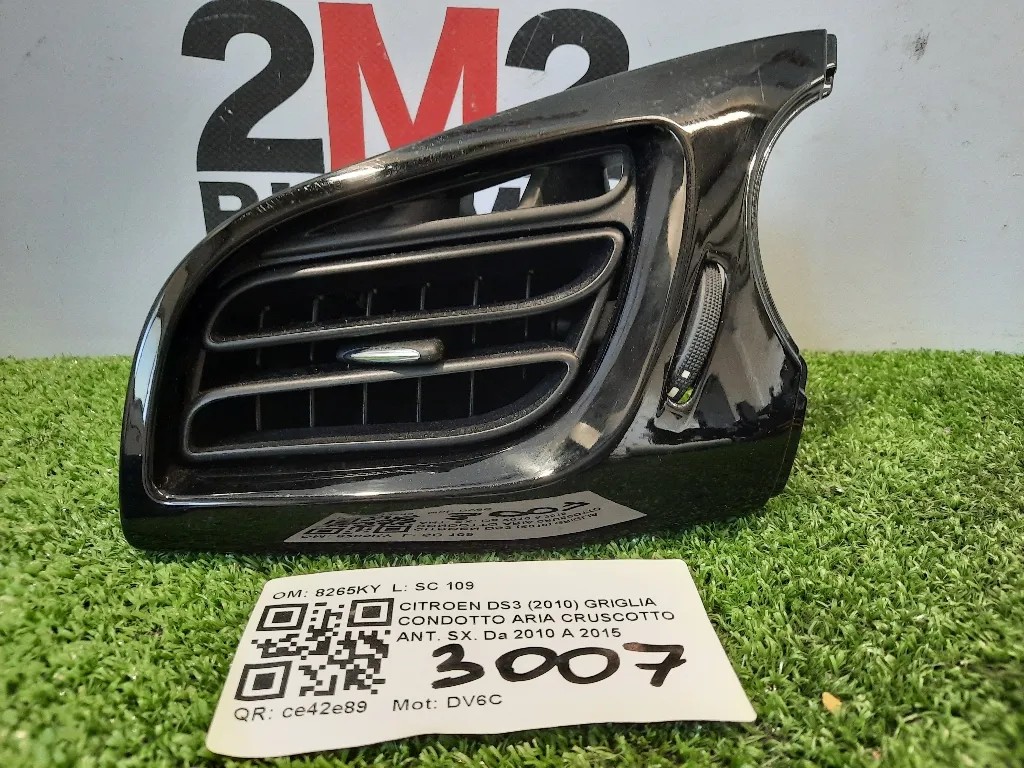 Griglia Condotto ARIA Cruscotto ANT SX 8265KY Citroen DS3 2010
