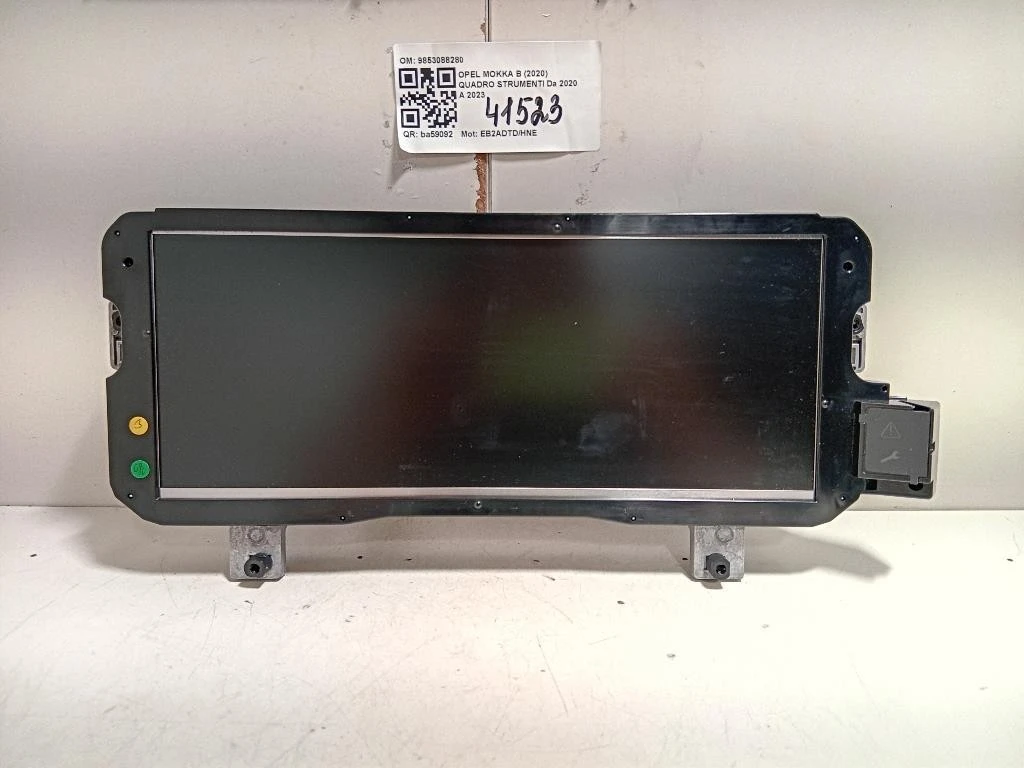 Quadro Strumenti 9853088280 Opel Mokka B 2020