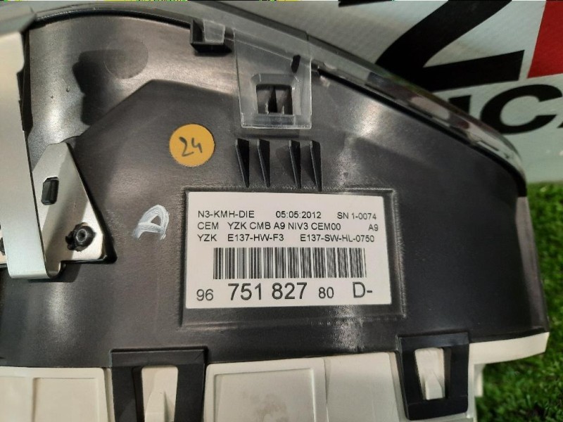 Quadro Strumenti 9678558780 Peugeot 208 I 2012