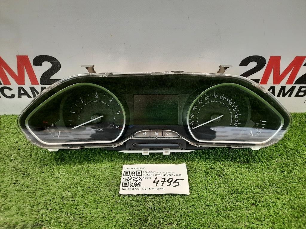 Quadro Strumenti 9678558780 Peugeot 208 I 2012