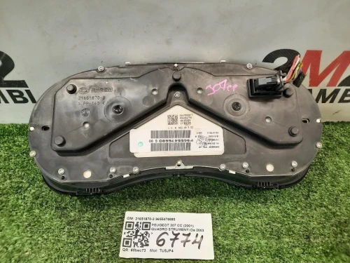 Quadro Strumenti 21651870-3 9655476680 Peugeot 307 CC 2001