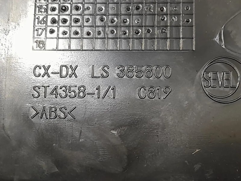 Griglia Condotto ARIA Cruscotto ANT SX LS385822 Citroen Jumper III 2014