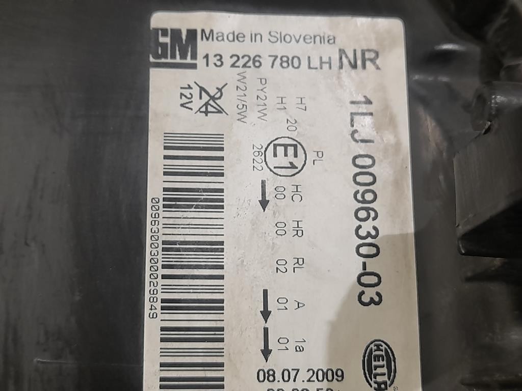 Proiettore ANT SX 13226780 Opel Insignia A 2009