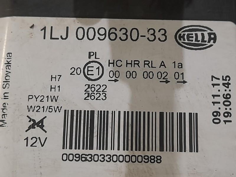 Proiettore ANT SX 1LJ009630-33 Opel Insignia A 2009