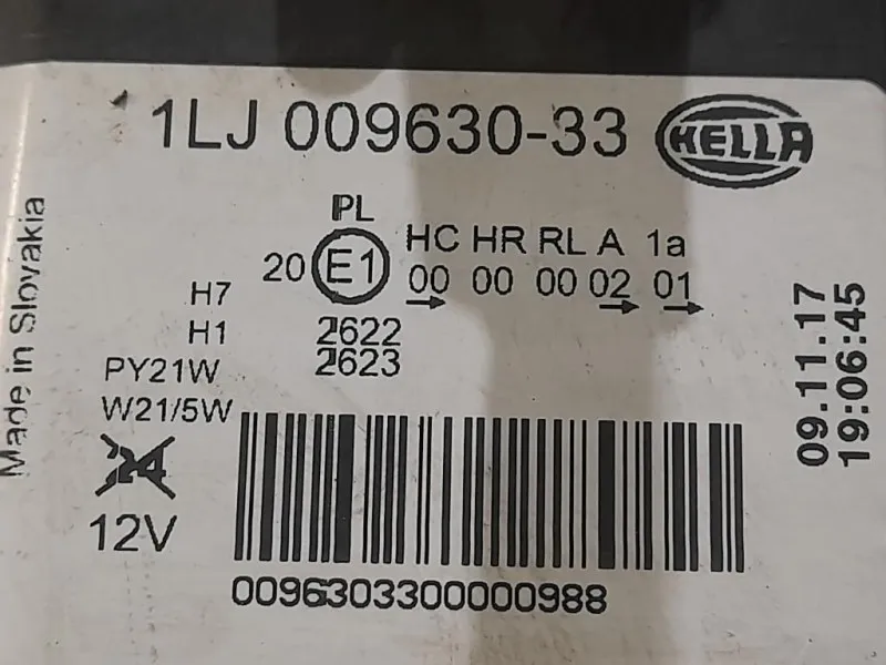 Proiettore ANT SX 1LJ009630-33 Opel Insignia A 2009