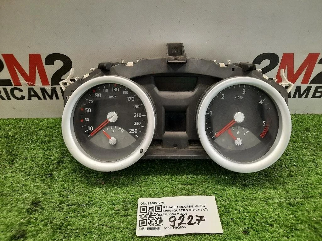 Quadro Strumenti 8200399701 Renault Megane II CC 2003
