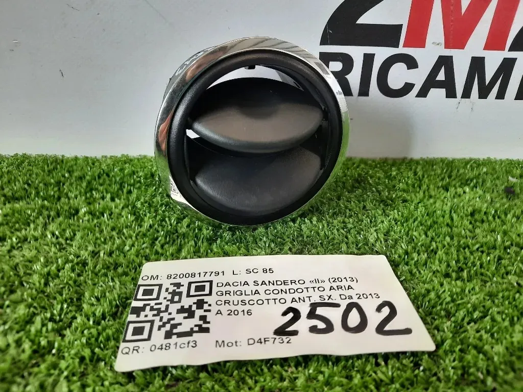 Griglia Condotto ARIA Cruscotto ANT SX 8200817791 Dacia Sandero II 2013