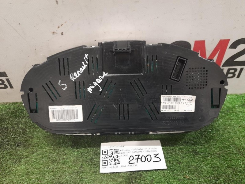 Quadro Strumenti A2C53258659 Renault Mégane III 2009