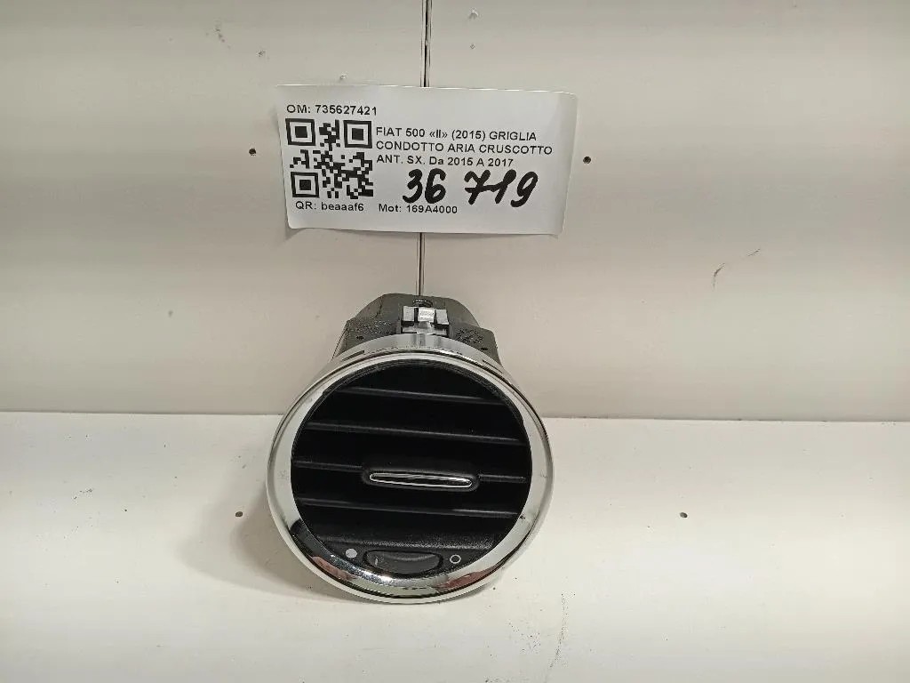 Griglia Condotto ARIA Cruscotto ANT SX 735627421 Fiat 500 II 2015