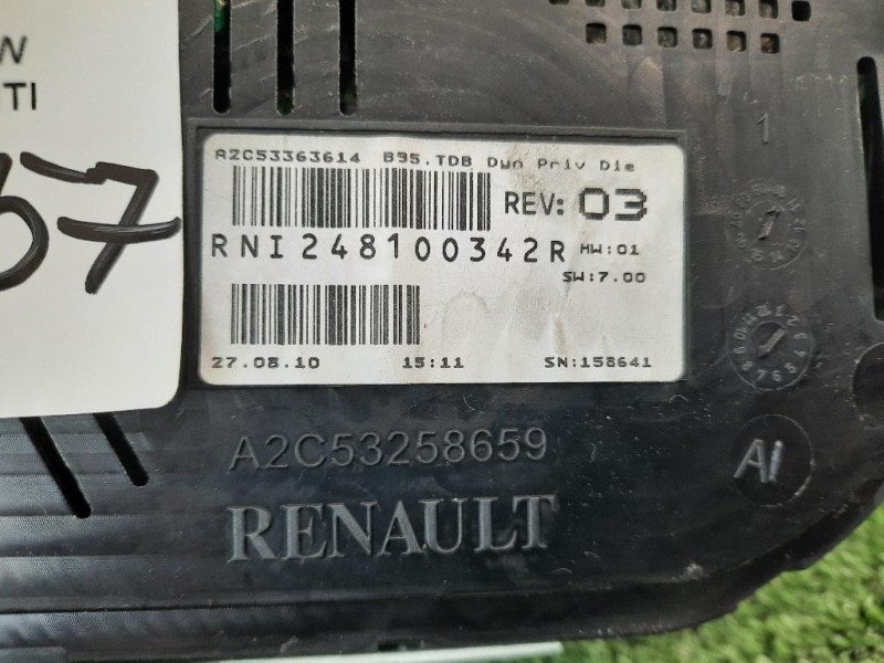 Quadro Strumenti 248100342R CONTACHILOMETRI Renault Mégane III SW 2009