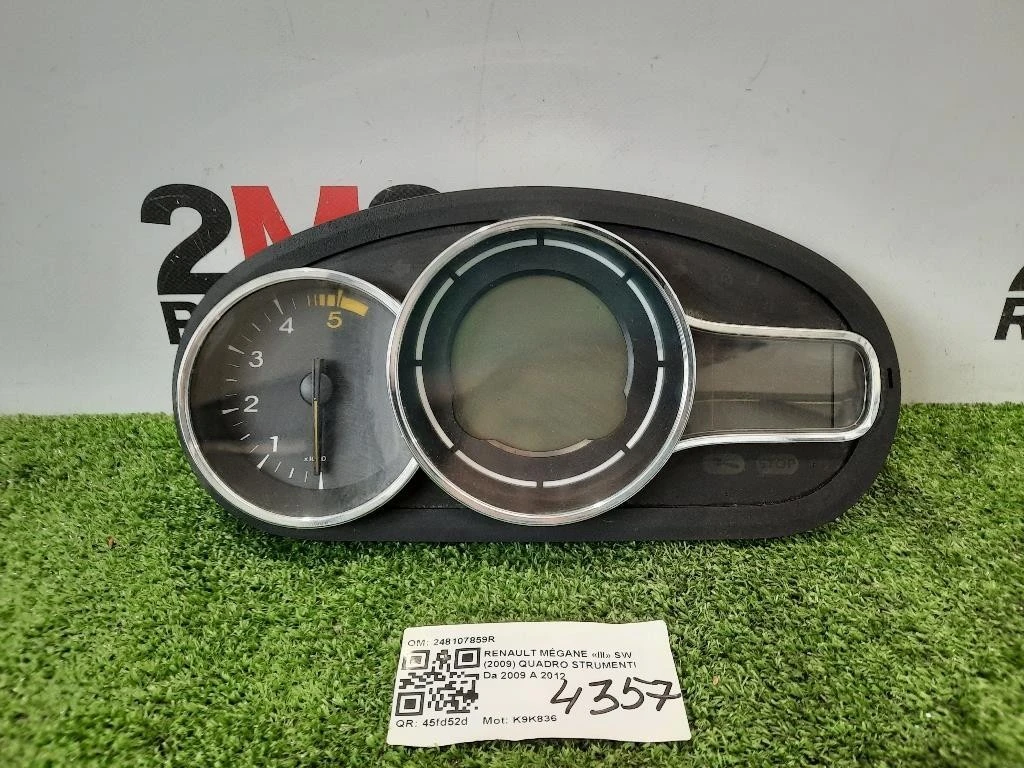 Quadro Strumenti 248100342R CONTACHILOMETRI Renault Mégane III SW 2009