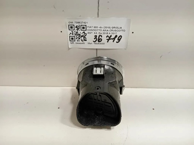 Griglia Condotto ARIA Cruscotto ANT SX 735627421 Fiat 500 II 2015