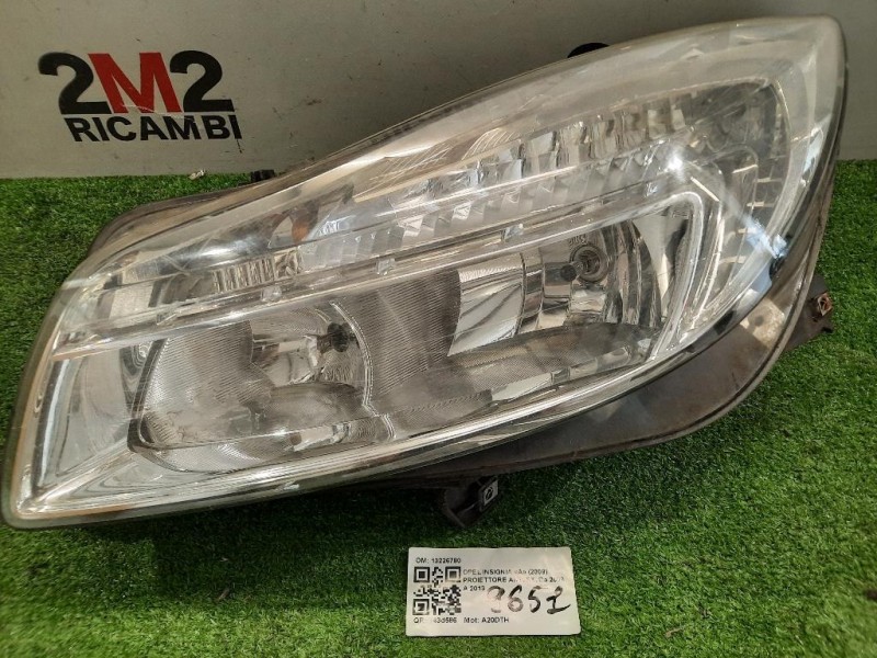 Proiettore ANT SX 13226780 Opel Insignia A 2009