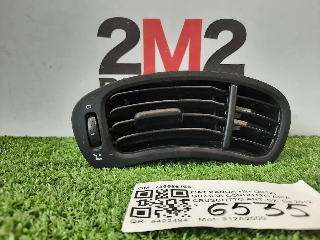 Griglia Condotto ARIA Cruscotto ANT SX 735585168 Fiat Panda III 2012