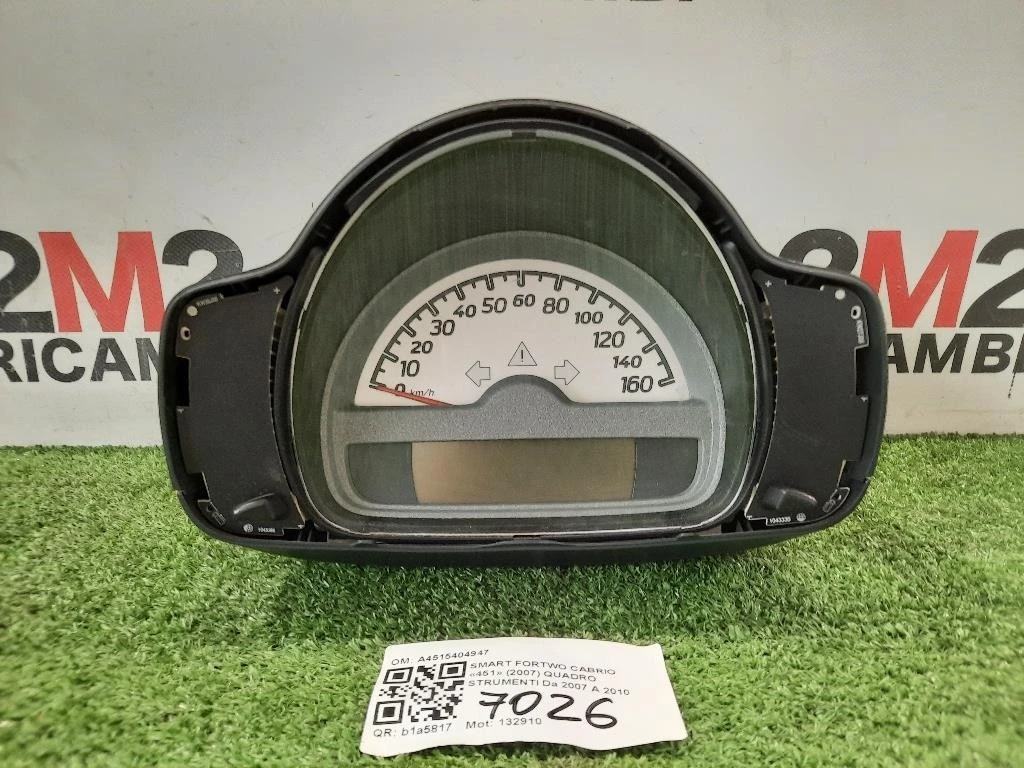 Quadro Strumenti A4515404947 Smart Fortwo Cabrio 451 2007