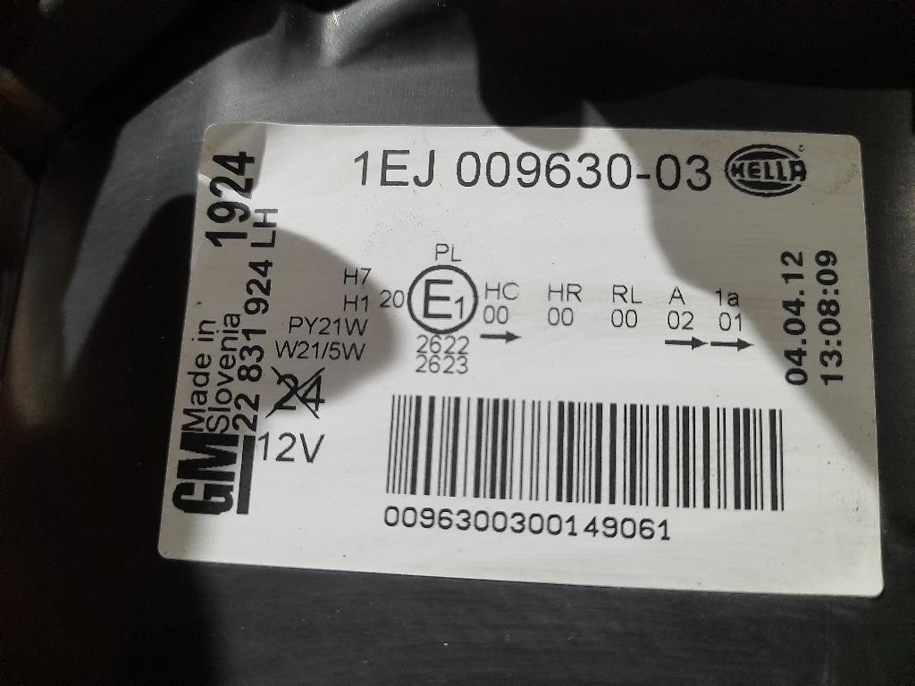 Proiettore ANT SX 1EJ009630-03 Opel Insignia A 2013
