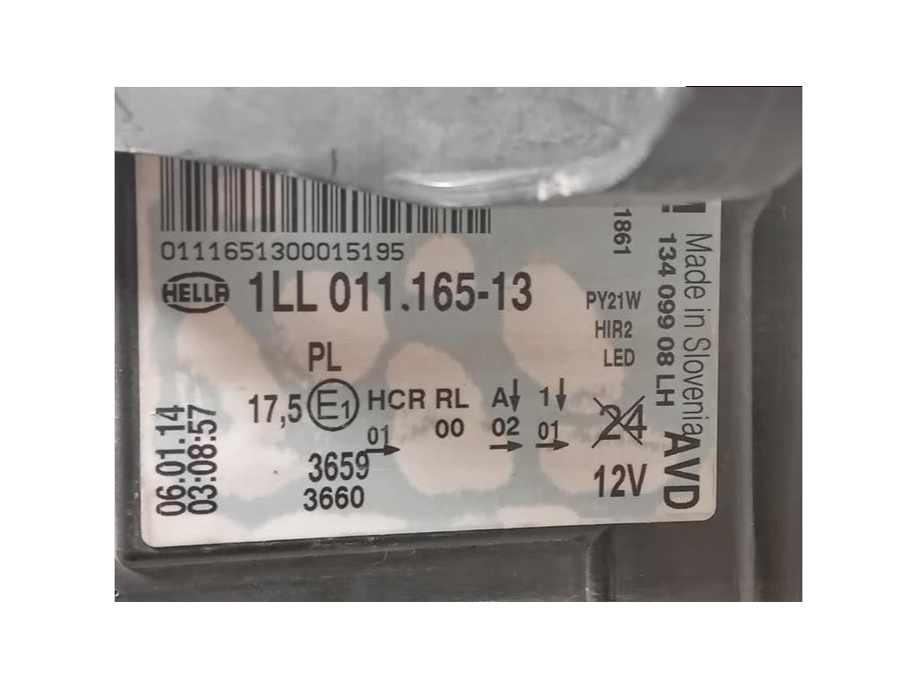 Proiettore ANT SX 13409908 Opel Insignia A 2013