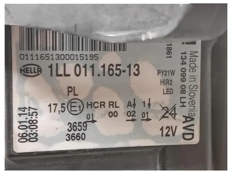 Proiettore ANT SX 13409908 Opel Insignia A 2013