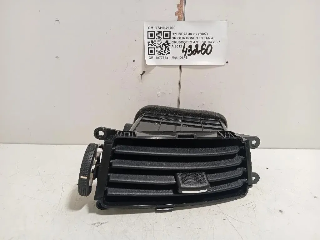 Griglia Condotto ARIA Cruscotto ANT SX 97410-2L000 Hyundai I30 I 2007