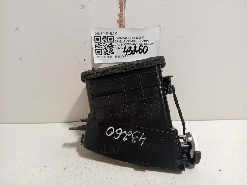 Griglia Condotto ARIA Cruscotto ANT SX 97410-2L000 Hyundai I30 I 2007