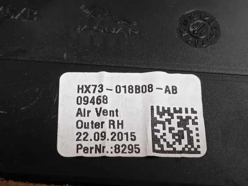 Griglia Condotto ARIA Cruscotto ANT SX GX73-018B09 DX+SX Jaguar XE 2015