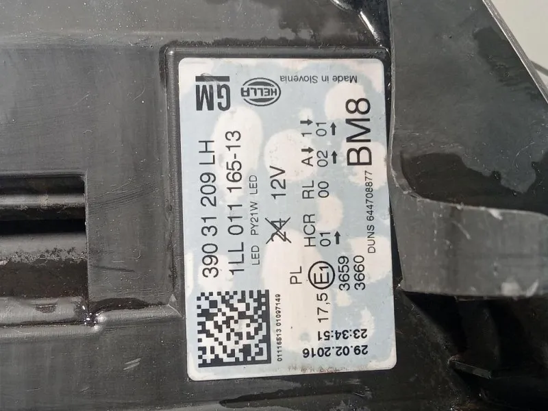 Proiettore ANT SX 39031209 Opel Insignia A 2013