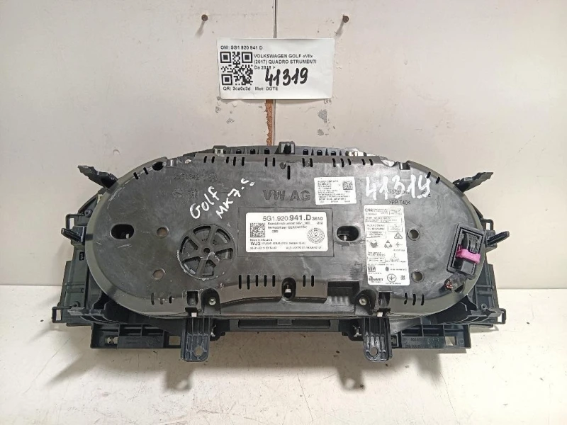 Quadro Strumenti 5G1 920 941 D Volkswagen GOLF VII 2017