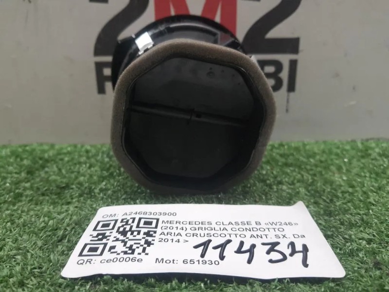 Griglia Condotto ARIA Cruscotto ANT SX A2468303900 Mercedes Classe B W246 2014