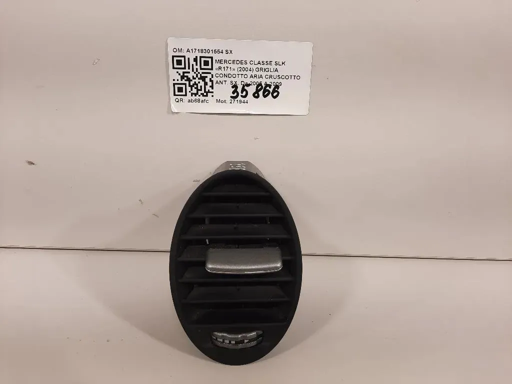 Griglia Condotto ARIA Cruscotto ANT SX A1718301554 SX Mercedes Classe SLK R171 2004