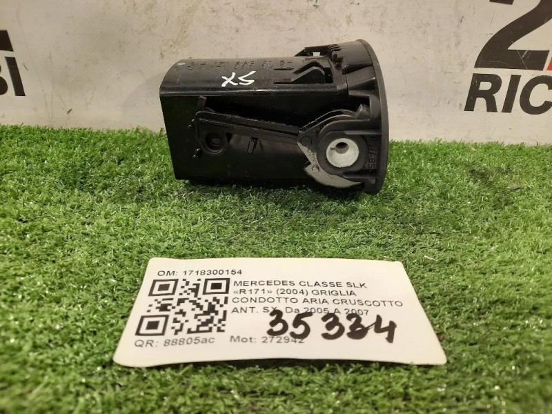 Griglia Condotto ARIA Cruscotto ANT SX 1718300154 Mercedes Classe SLK R171 2004