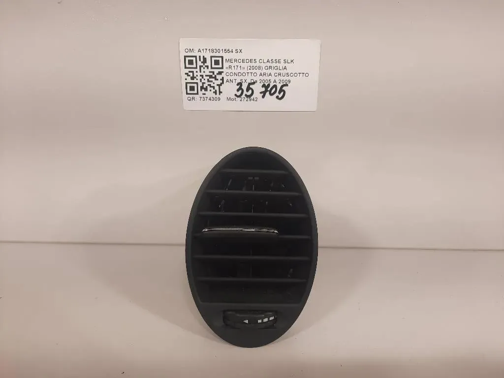 Griglia Condotto ARIA Cruscotto ANT SX A1718301554 SX Mercedes Classe SLK R171 2008