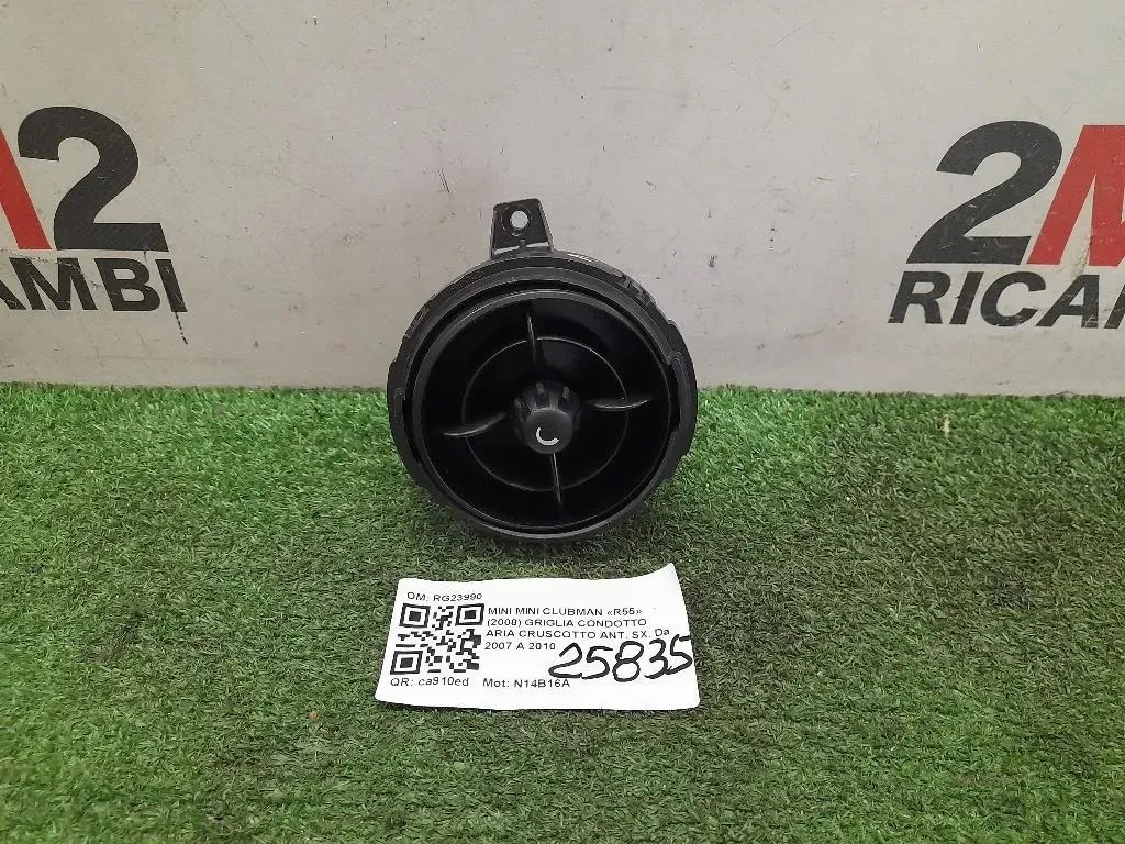 Griglia Condotto ARIA Cruscotto ANT SX RG23990 Mini MINI Clubman R55 2008