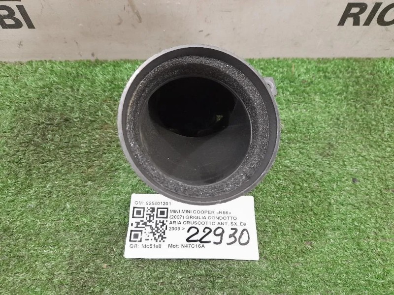 Griglia Condotto ARIA Cruscotto ANT SX 925401201 Mini MINI Cooper R56 2007