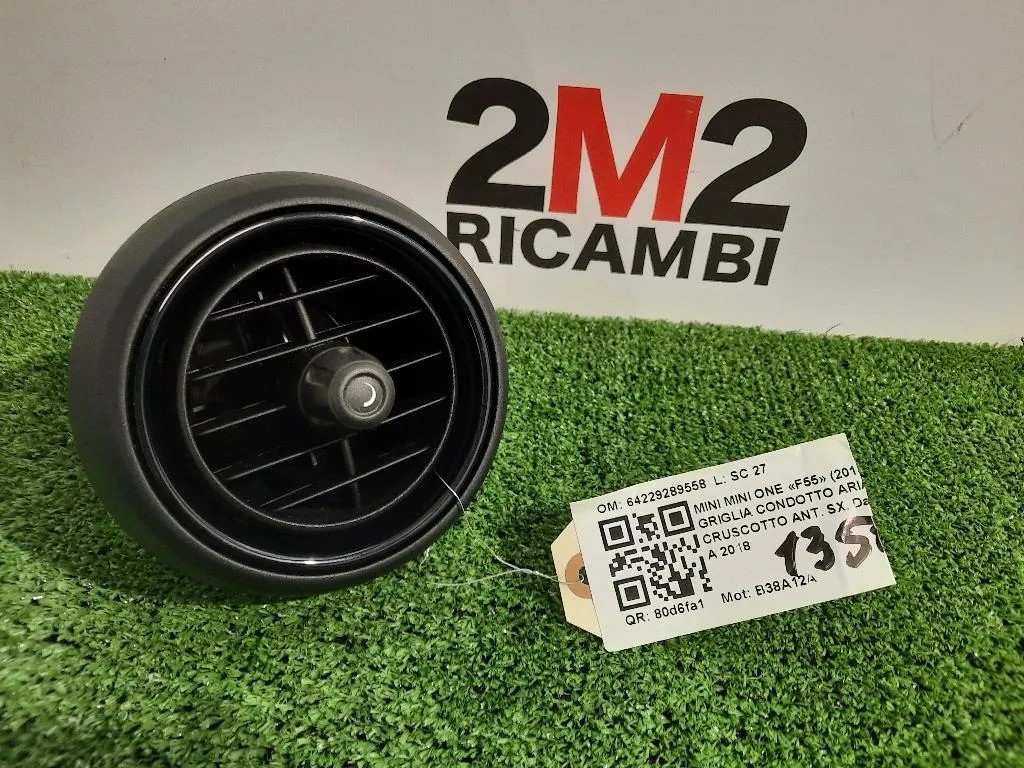 Griglia Condotto ARIA Cruscotto ANT SX 64229289558 Mini MINI ONE F55 2014